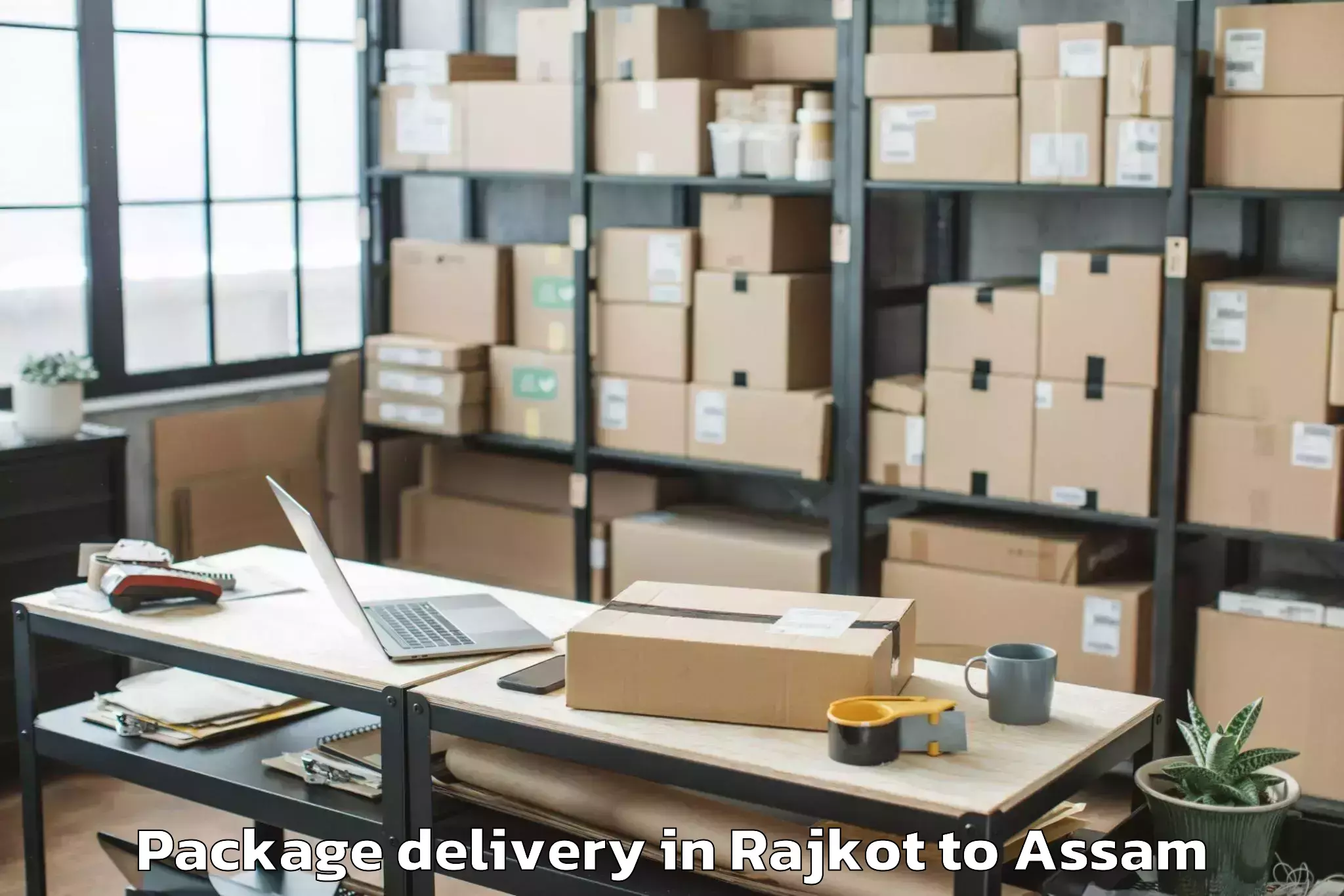 Affordable Rajkot to Cotton University Guwahati Package Delivery